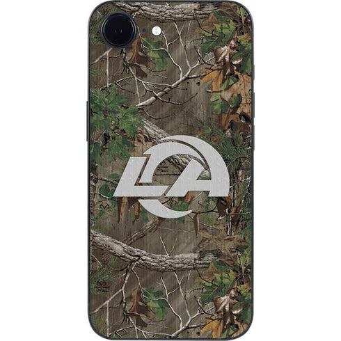 NFL Los Angeles Rams Realtree Xtra Green Camo iPhone 16e Skin