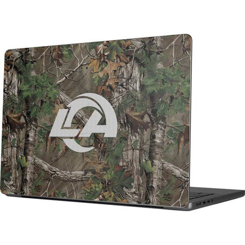 NFL Los Angeles Rams Realtree Xtra Green Camo Apple MacBook Pro 14-inch Skin