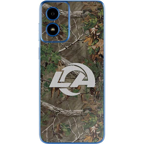 NFL Los Angeles Rams Realtree Xtra Green Camo Moto G Play 4G (2024) Skin