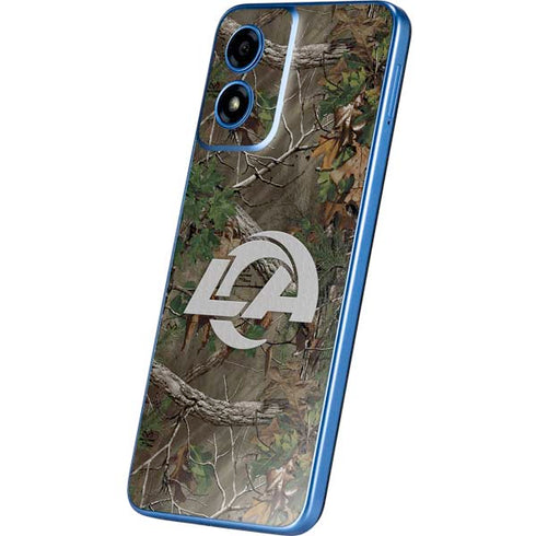NFL Los Angeles Rams Realtree Xtra Green Camo Moto G Play 4G (2024) Skin