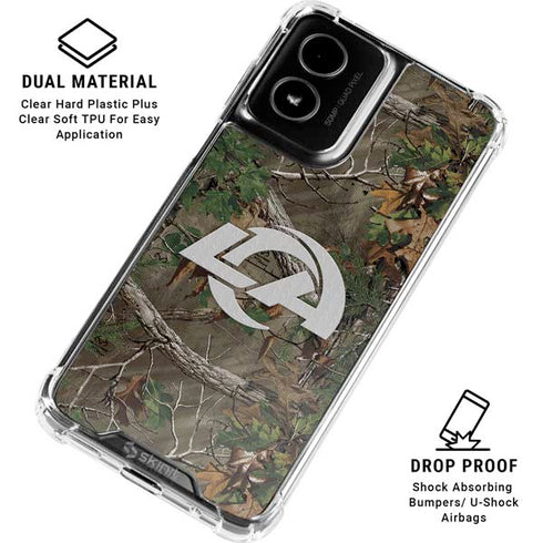 NFL Los Angeles Rams Realtree Xtra Green Camo Moto G Power 5G (2024) Clear Case
