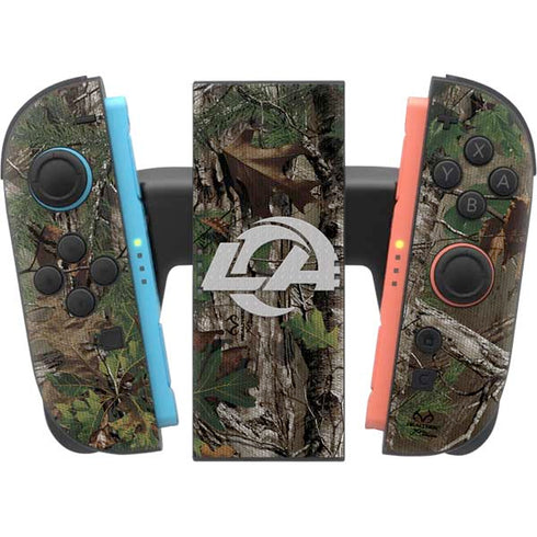 NFL Los Angeles Rams Realtree Xtra Green Camo Nintendo Switch 2 (2025) Joy-Con Controller Skin