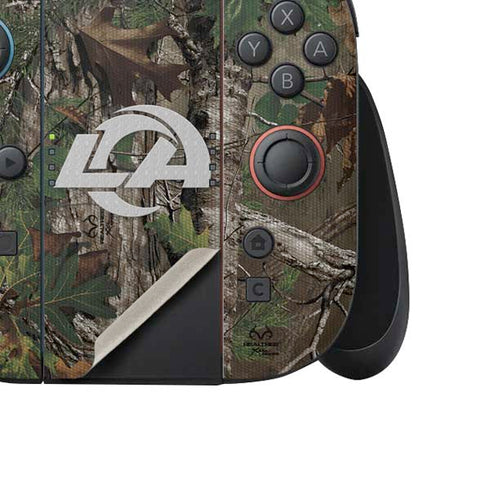 NFL Los Angeles Rams Realtree Xtra Green Camo Nintendo Switch 2 (2025) Joy-Con Controller Skin