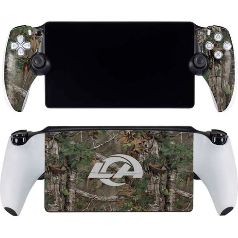 NFL Los Angeles Rams Realtree Xtra Green Camo PlayStation Portal Remote Player Skin