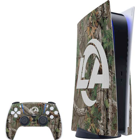 NFL Los Angeles Rams Realtree Xtra Green Camo PlayStation PS5 Skins