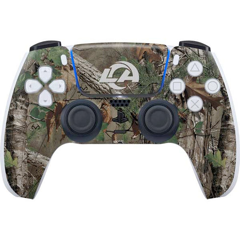 NFL Los Angeles Rams Realtree Xtra Green Camo PlayStation PS5 Skins