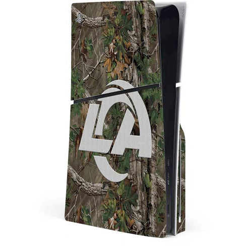 NFL Los Angeles Rams Realtree Xtra Green Camo PlayStation PS5 Skins