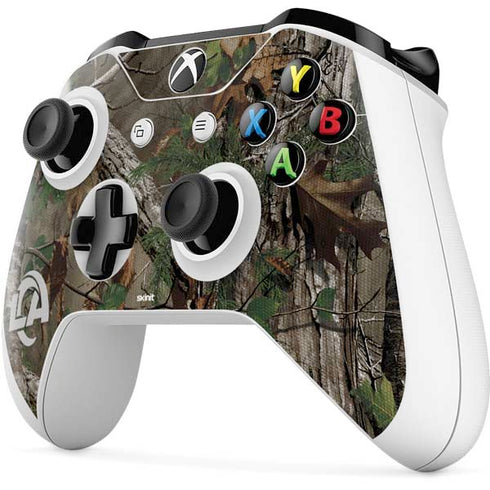 NFL Los Angeles Rams Realtree Xtra Green Camo Xbox One S All-Digital Edition Bundle Skin