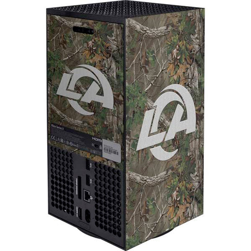 NFL Los Angeles Rams Realtree Xtra Green Camo XBox Series X Digital Edition Bundle Skin