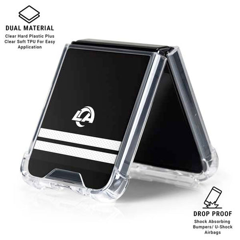 NFL Los Angeles Rams Shutout Galaxy Z Flip6 Clear Case