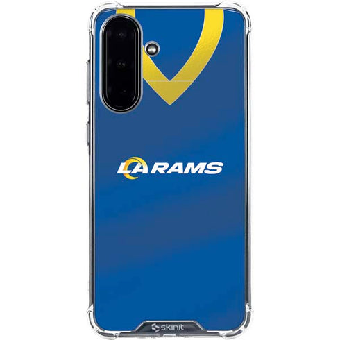 NFL Los Angeles Rams Team Jersey Galaxy A36 5G Clear Case