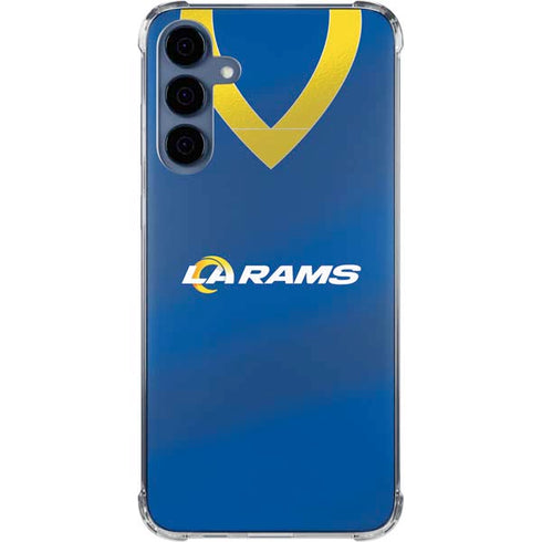 NFL Los Angeles Rams Team Jersey Galaxy A55 5G Clear Case