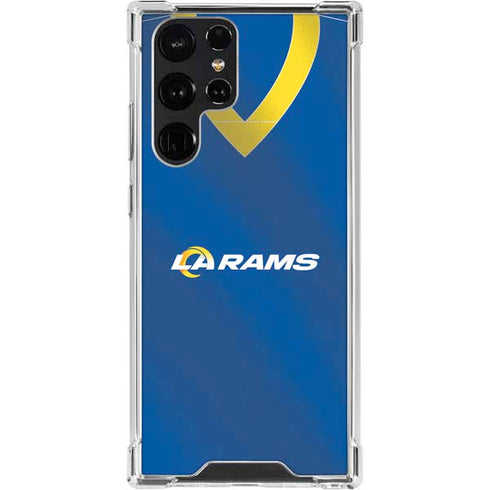 NFL Los Angeles Rams Team Jersey Galaxy S23 Ultra Clear Case