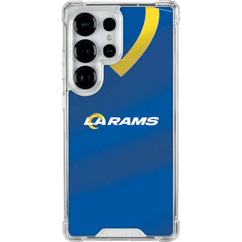 NFL Los Angeles Rams Team Jersey Galaxy S25 Ultra Clear Case