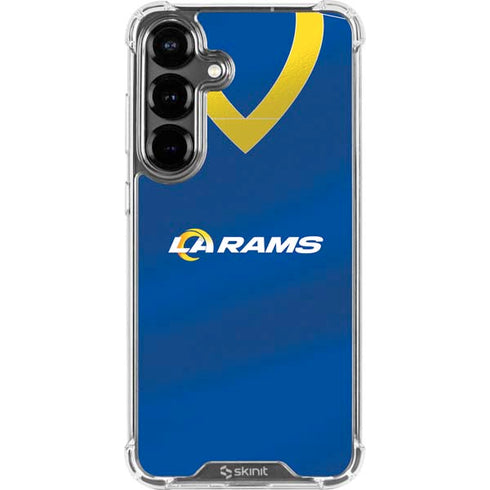 NFL Los Angeles Rams Team Jersey Galaxy S26 Plus Clear Case