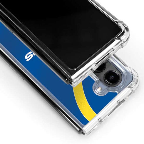 NFL Los Angeles Rams Team Jersey Galaxy Z Fold5 5G Clear Case