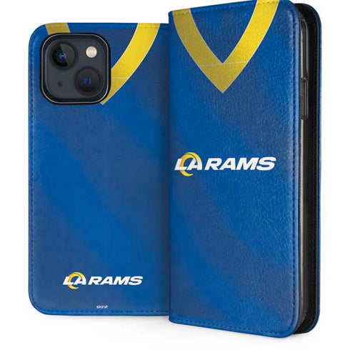 NFL Los Angeles Rams Team Jersey iPhone 15 Plus Folio Case