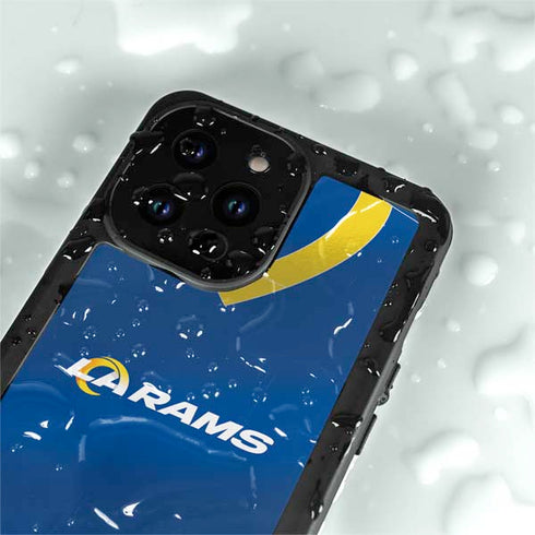 NFL Los Angeles Rams Team Jersey iPhone 15 Pro Waterproof Case
