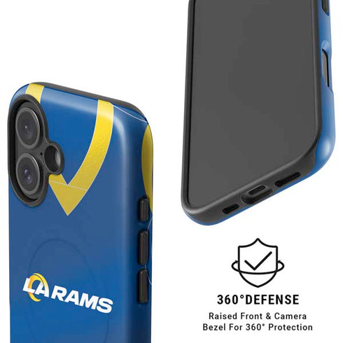 NFL Los Angeles Rams Team Jersey iPhone 16 Magsafe Impact Case