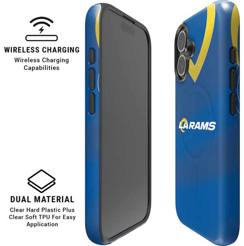 NFL Los Angeles Rams Team Jersey iPhone 16 Magsafe Impact Case