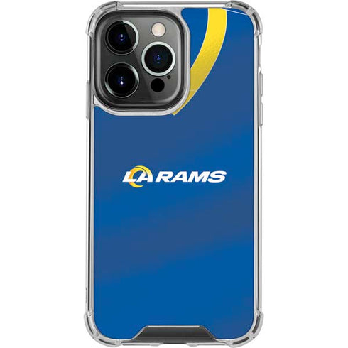 NFL Los Angeles Rams Team Jersey iPhone 16 Pro Max Clear Case