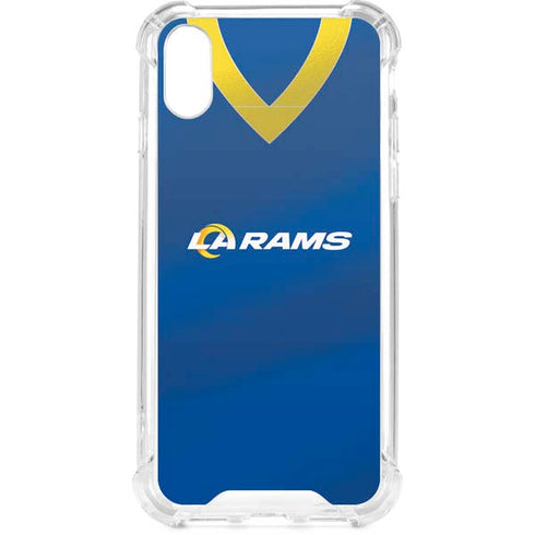 NFL Los Angeles Rams Team Jersey iPhone XS Clear Case