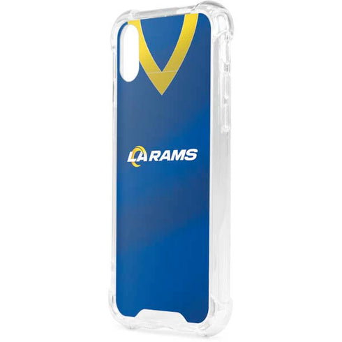 NFL Los Angeles Rams Team Jersey iPhone XS Clear Case