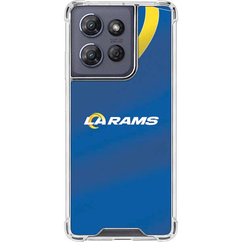 NFL Los Angeles Rams Team Jersey Moto G 5G (2025) Clear Case