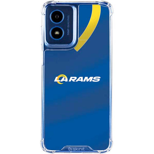 NFL Los Angeles Rams Team Jersey Moto G 5G (2024) Clear Case