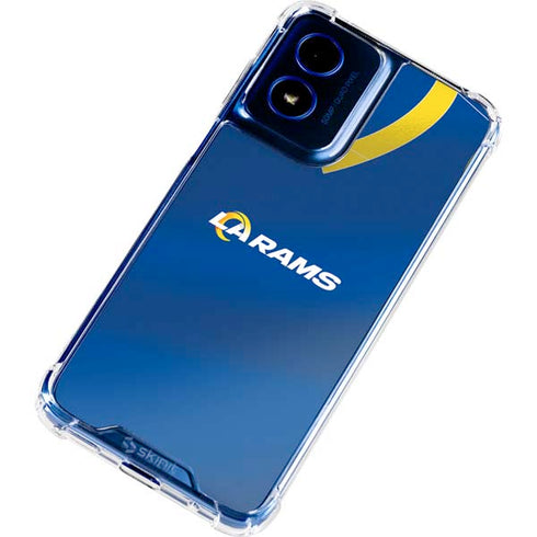NFL Los Angeles Rams Team Jersey Moto G 5G (2024) Clear Case