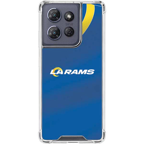 NFL Los Angeles Rams Team Jersey Moto G Play 5G (2025) Clear Case