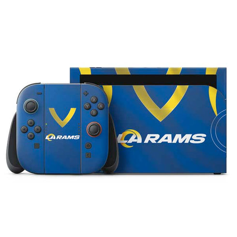 NFL Los Angeles Rams Team Jersey Nintendo Switch 2 (2025) with Joy-Con Skin