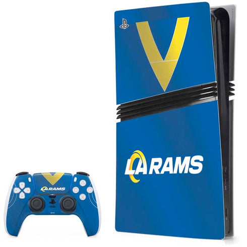 NFL Los Angeles Rams Team Jersey PS5 Pro Bundle Skin