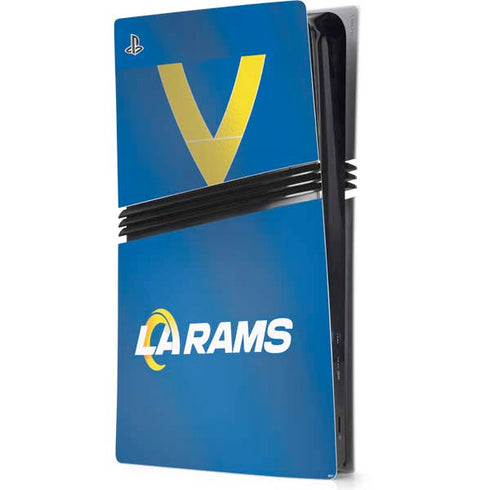 NFL Los Angeles Rams Team Jersey PS5 Pro Console Skin
