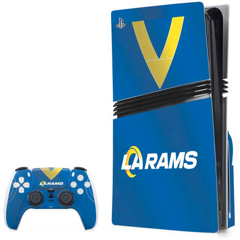 NFL Los Angeles Rams Team Jersey PS5 Pro Disk Bundle Skin