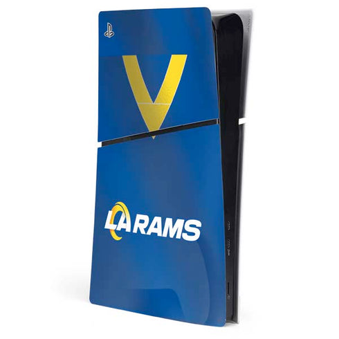 NFL Los Angeles Rams Team Jersey PS5 Slim Digital Edition Console Skin