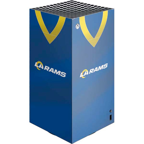 NFL Los Angeles Rams Team Jersey XBox Series X Digital Edition Console Skin