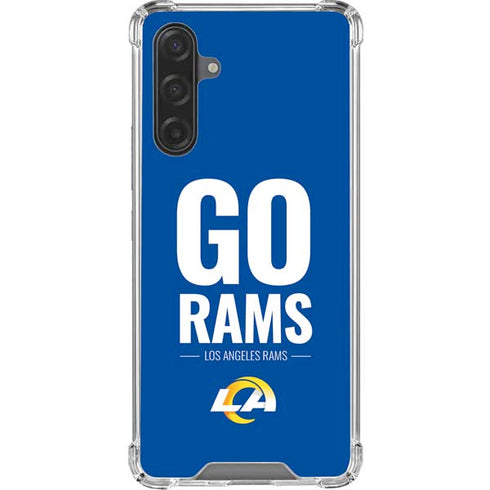 NFL Los Angeles Rams Team Motto Galaxy A17 Clear Case