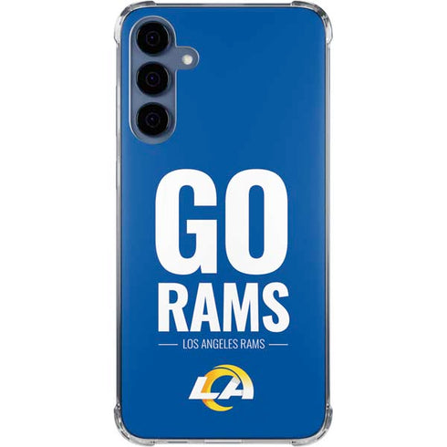 NFL Los Angeles Rams Team Motto Galaxy A35 5G Clear Case