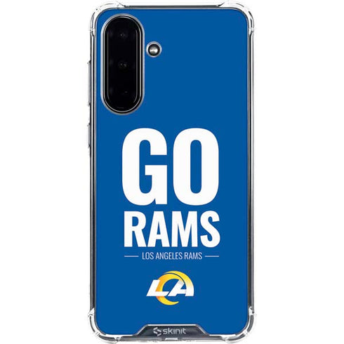 NFL Los Angeles Rams Team Motto Galaxy A36 5G Clear Case