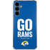 NFL Los Angeles Rams Team Motto Galaxy A55 5G Clear Case
