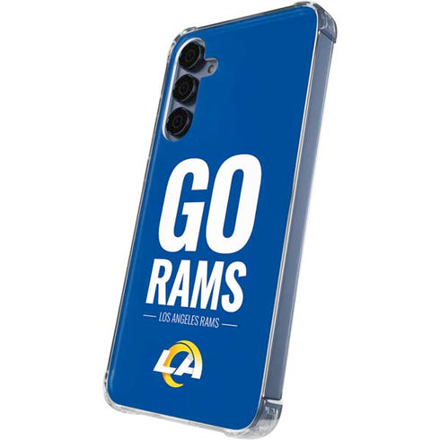 NFL Los Angeles Rams Team Motto Galaxy A55 5G Clear Case