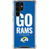 NFL Los Angeles Rams Team Motto Galaxy S23 Ultra Clear Case