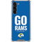 NFL Los Angeles Rams Team Motto Galaxy S24 FE Clear Case