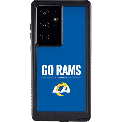 NFL Los Angeles Rams Team Motto Galaxy S24 Ultra Waterproof Case