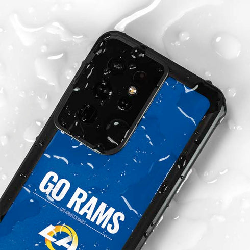 NFL Los Angeles Rams Team Motto Galaxy S24 Ultra Waterproof Case