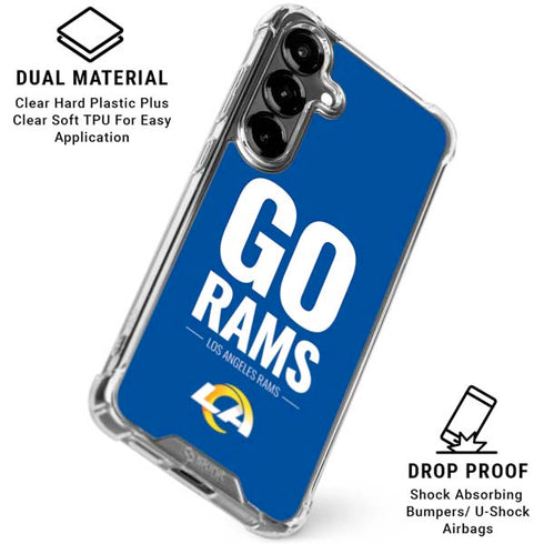 NFL Los Angeles Rams Team Motto Galaxy S26 Plus Clear Case