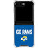 NFL Los Angeles Rams Team Motto Galaxy Z Flip6 Clear Case