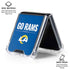 NFL Los Angeles Rams Team Motto Galaxy Z Flip6 Clear Case