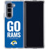 NFL Los Angeles Rams Team Motto Galaxy Z Fold5 5G Clear Case